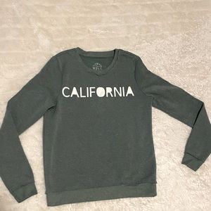Green pullover “California” sweatshirt